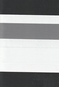 Открытые рулонные шторы день-ночь Салерно, серый 2002 купить в Раменском с доставкой